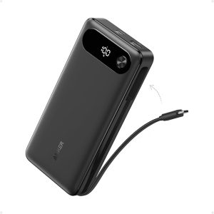 Anker 20,000mAh Power Bank with Built-in USB-C Cable (87W)