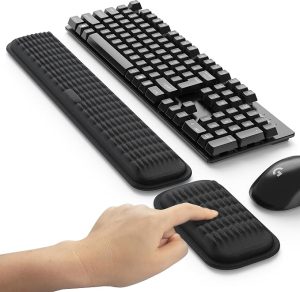 MEKASS Ergonomic Keyboard & Mouse Wrist Rest Set